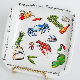 "Roux Collection" 6.5 inch  Square Everything Plate