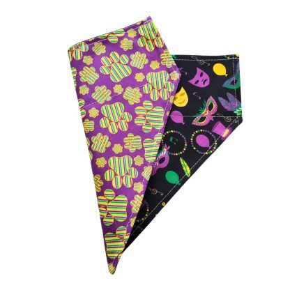 Mardi Gras Reversible Dog Bandana - Image 2