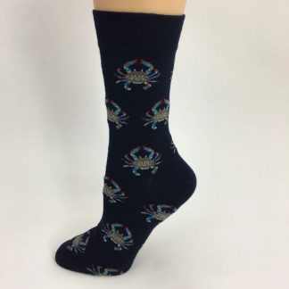 Navy Crab Socks