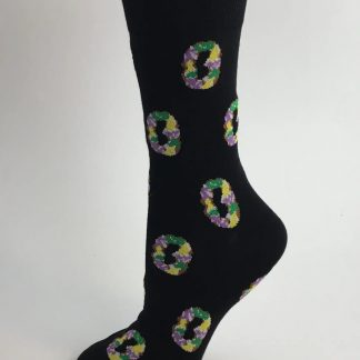 Mardi Gras King Cake Socks