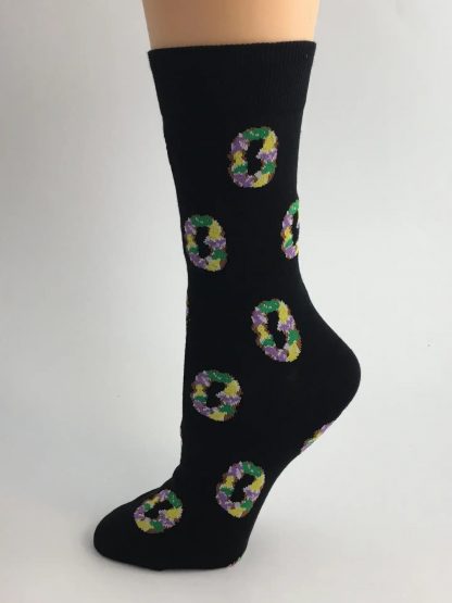 Mardi Gras King Cake Socks