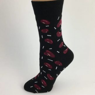 Black Red Beans & Rice Socks