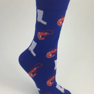 Shrimp White Boots Socks