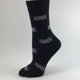 New Orleans Black Streetcar Socks