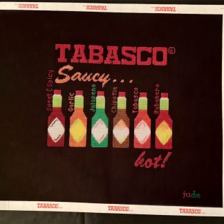 Needlepoint Canvas 6 Bottles of Tabasco