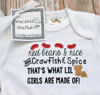 Lil' Louisiana Girl Baby Onsie