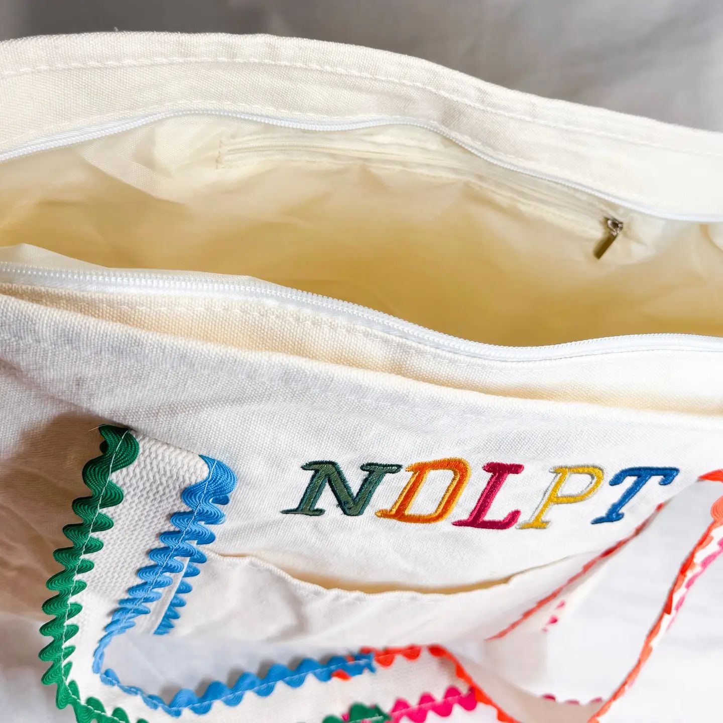 Colorful Ndlpt Canvas Tote - Image 2