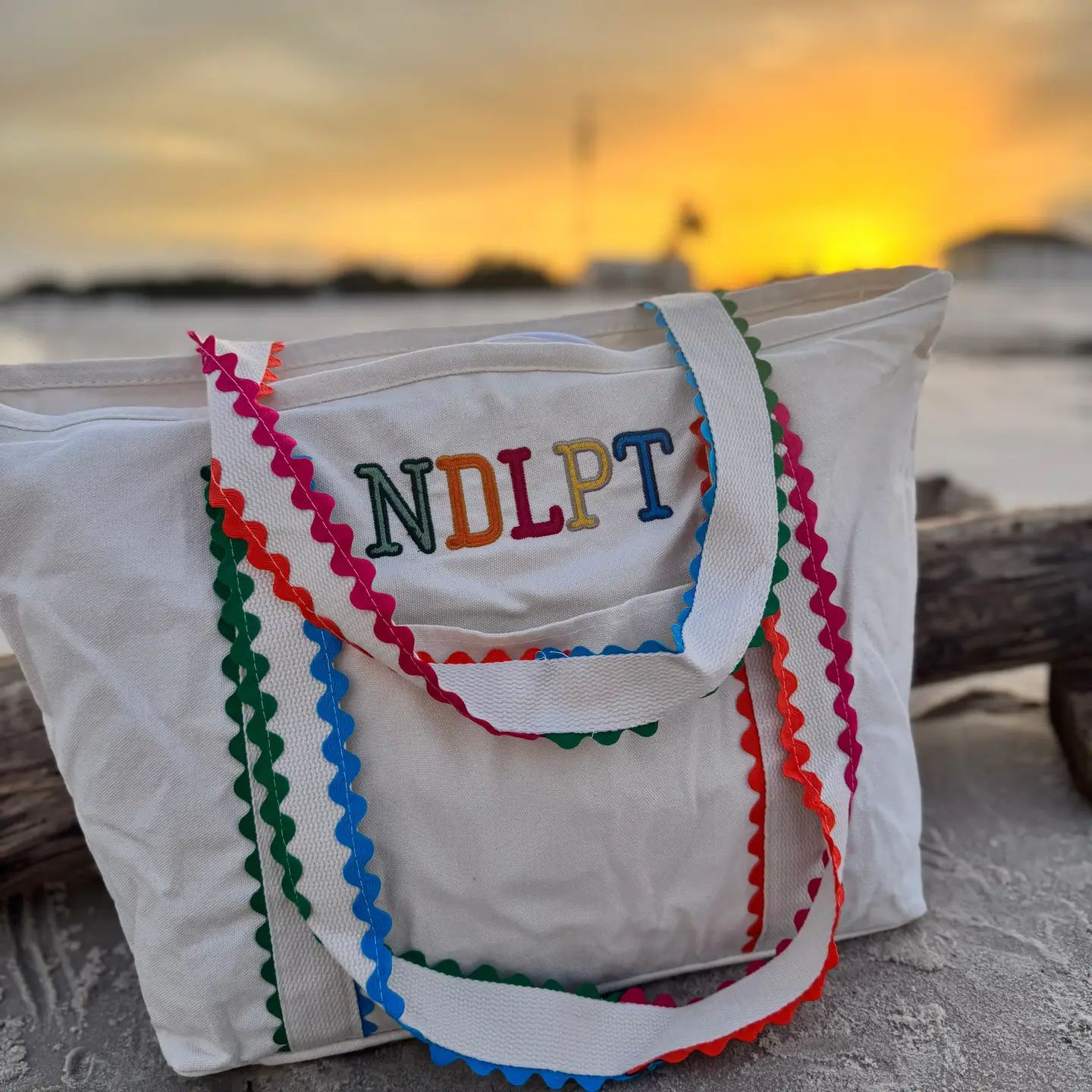 Colorful Ndlpt Canvas Tote - Image 3