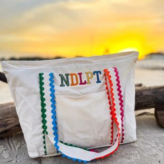 Colorful Ndlpt Canvas Tote