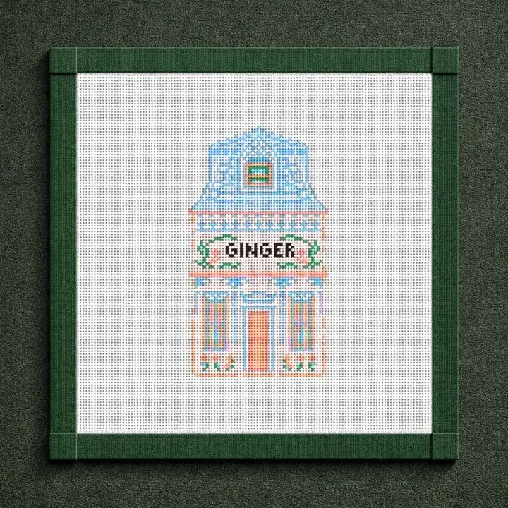 Lenox Ginger House Needlepoint Canvas