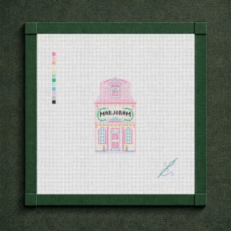 Lenox Pepper Marjoram House Needlepoint Canvas