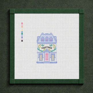Lenox Pepper Mustard House Needlepoint Canvas
