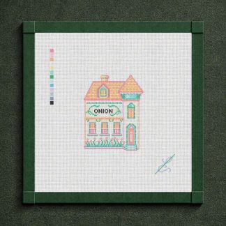 Lenox Pepper Onion House Needlepoint Canvas