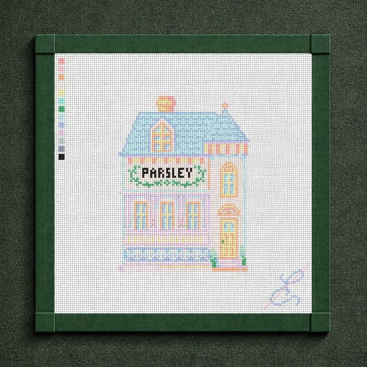 Lenox Parsley Spice House Needlepoint Canvas