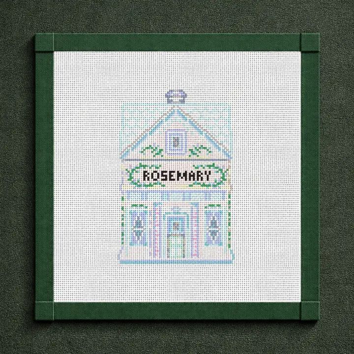 Lenox Rosemary Spice House Needlepoint Canvas