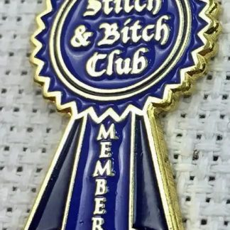 BLUE Stitch & Bitch Club Needle Minder